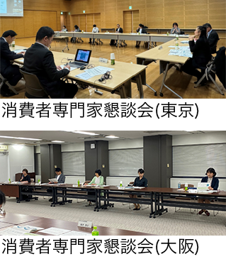 消費者専門家懇談会(東京) 消費者専門家懇談会(大阪)