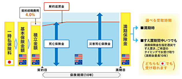 明治安田 金融機関窓口販売商品 | 外貨建・一時払養老保険